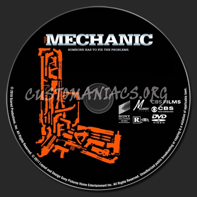 The Mechanic dvd label