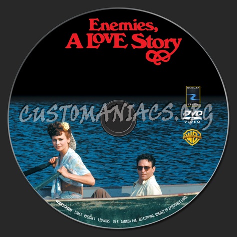 Enemies, A Love Story dvd label