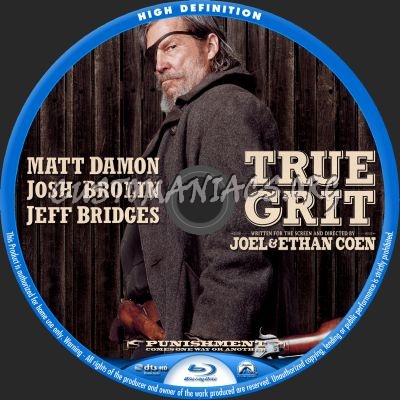 True Grit blu-ray label