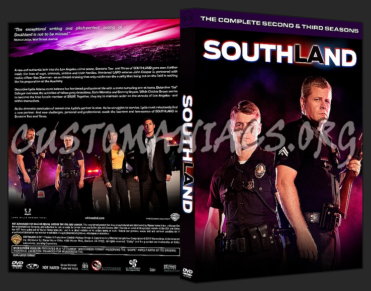 SOUTHLAND - Seasons 2 & 3 dvd cover