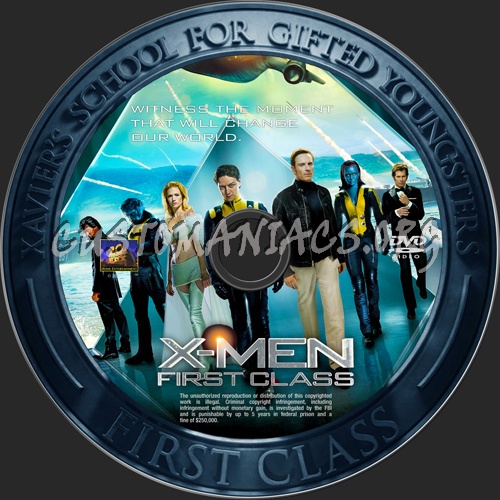 X-Men First Class dvd label