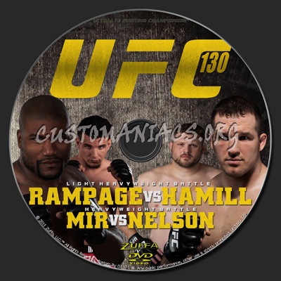 UFC 130 Rampage vs. Hamill dvd label