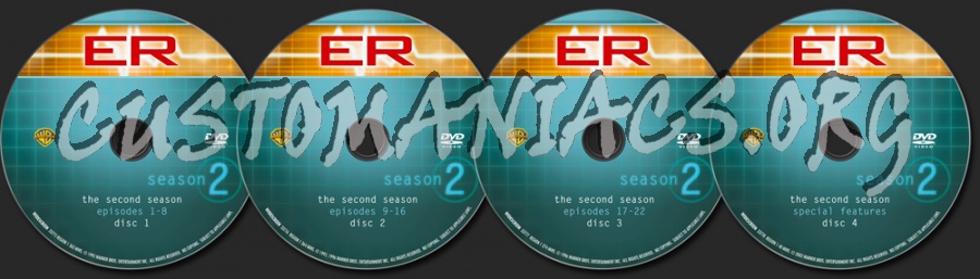 ER Season 2 dvd label