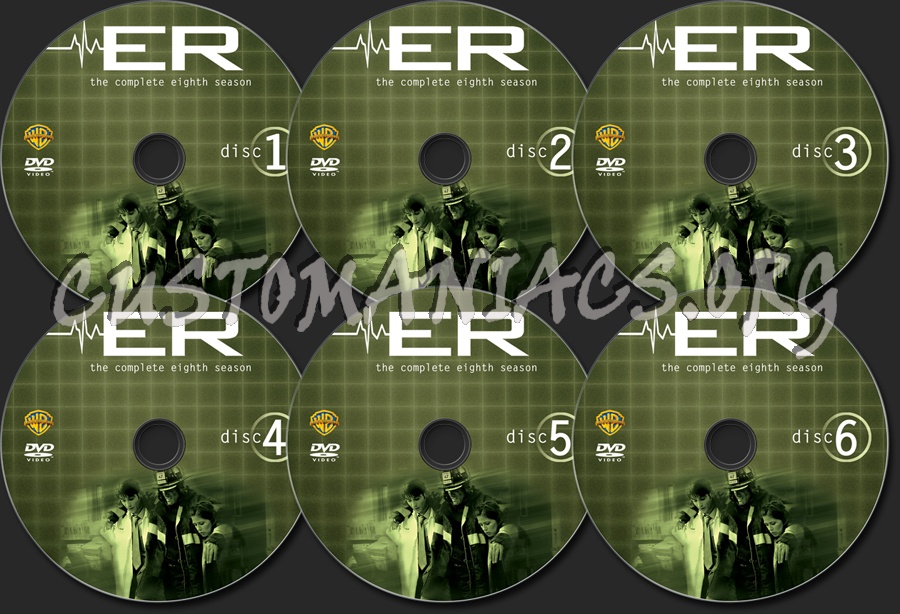 ER Season 8 dvd label