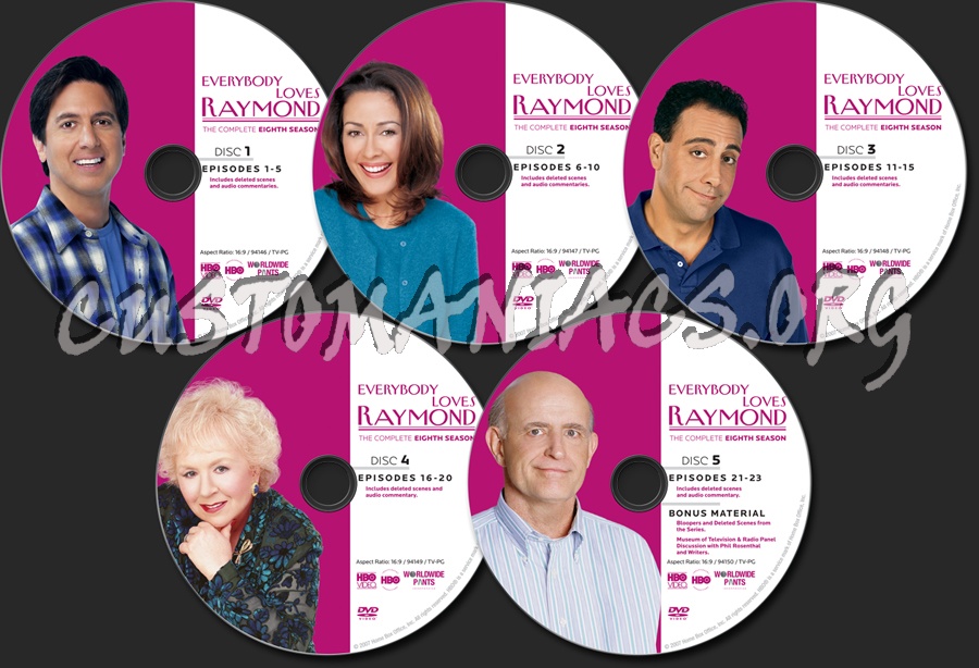 Everybody Loves Raymond Season 8 dvd label