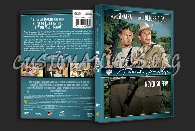 Frank Sinatra Collection: Never So Few dvd cover