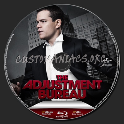 The Adjustment Bureau blu-ray label