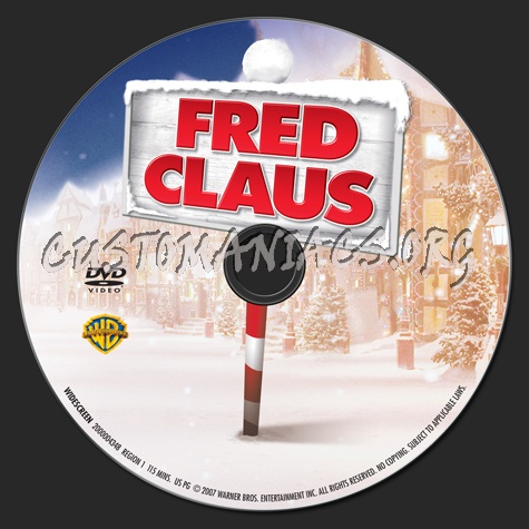 Fred Claus dvd label