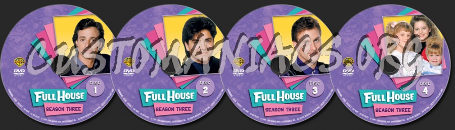 Full House Season 3 dvd label