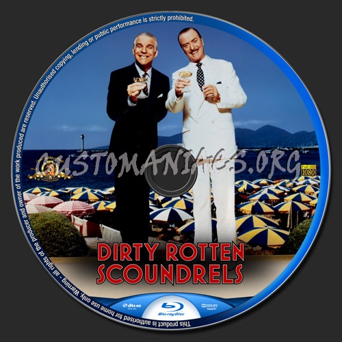 Dirty Rotten Scoundrels blu-ray label