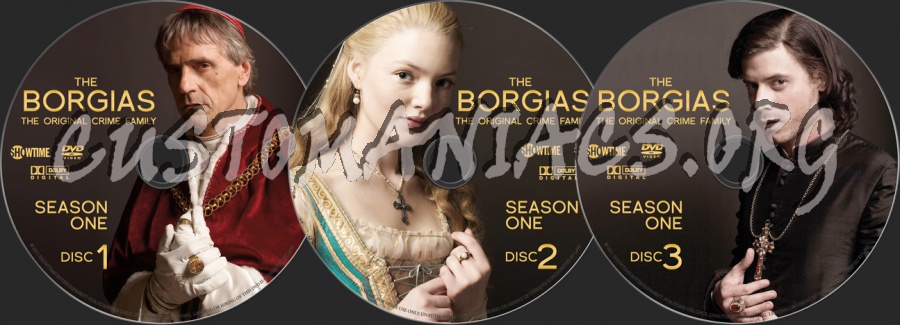 The Borgias Season 1 dvd label