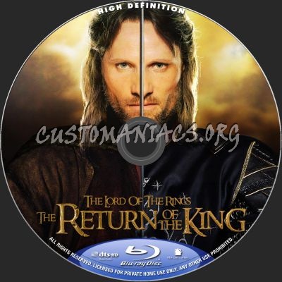 The Lord Of The Rings: The Return Of The King blu-ray label