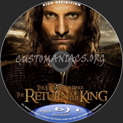 The Lord Of The Rings: The Return Of The King blu-ray label