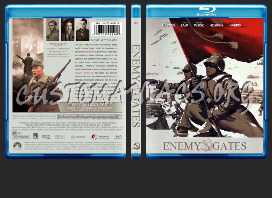 Enemy at the Gates blu-ray cover