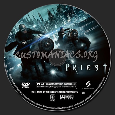 Priest dvd label