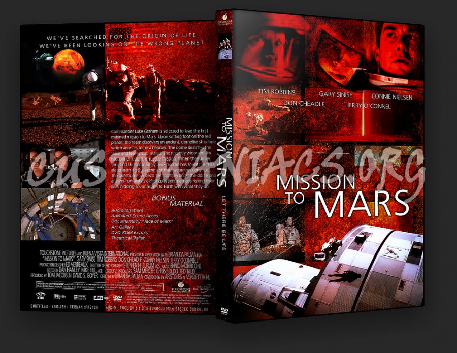 Mission To Mars dvd cover