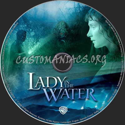 Lady in the Water dvd label