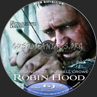 Robin Hood blu-ray label