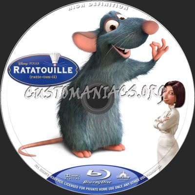 Ratatouille blu-ray label