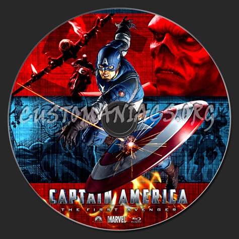 Captain America: The First Avenger blu-ray label