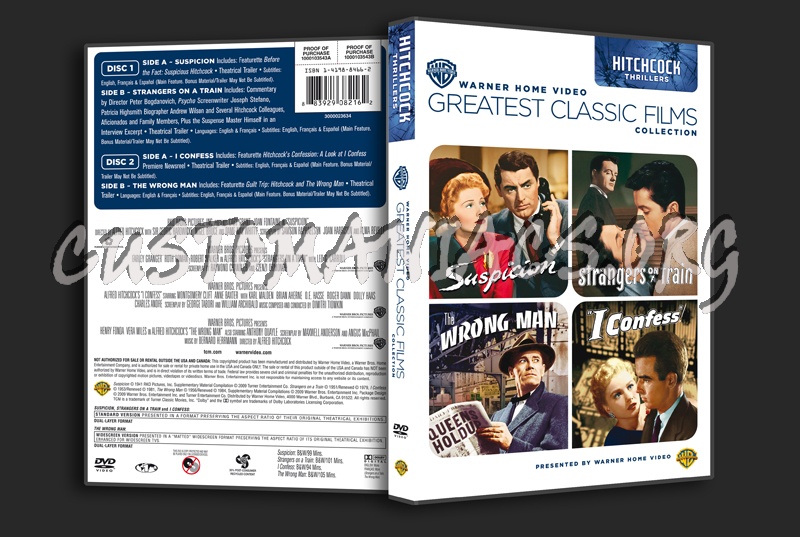 Greatest Classic Films Collection: Hitchcock Thrillers dvd cover