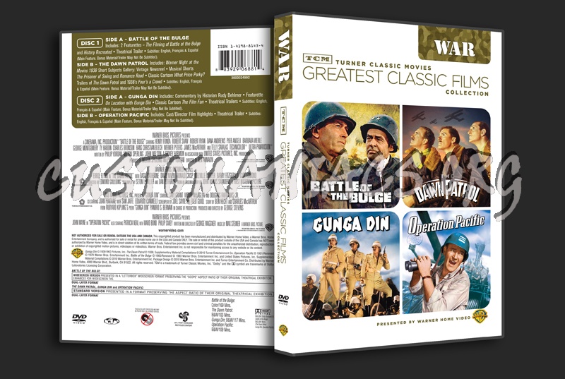 Greatest Classic Films Collection: War dvd cover