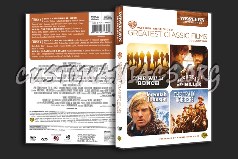 Greatest Classic Films Collection: Western Adventures dvd cover