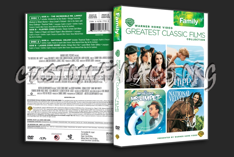 Greatest Classic Films Collection: Family dvd cover