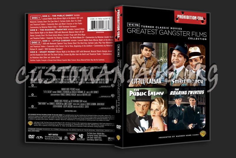 Greatest Gangster Films Collection: Prohibition Era dvd cover