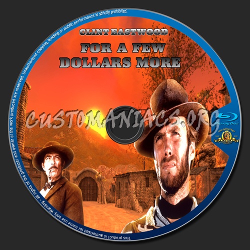 For a Few Dollars More blu-ray label