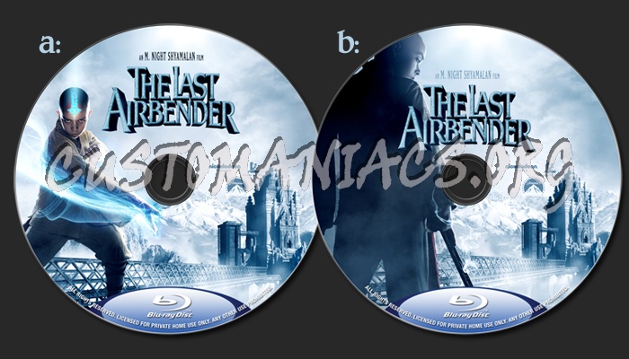 The Last Airbender blu-ray label