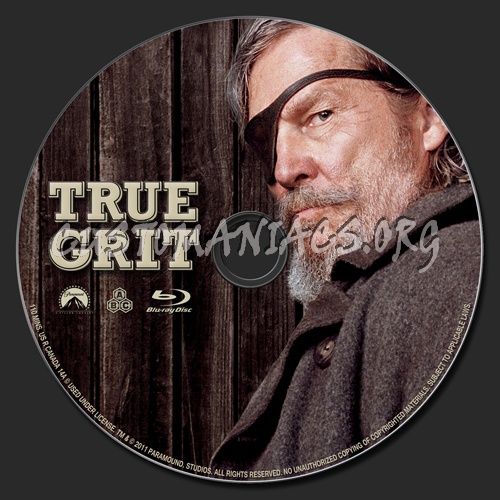 True Grit blu-ray label