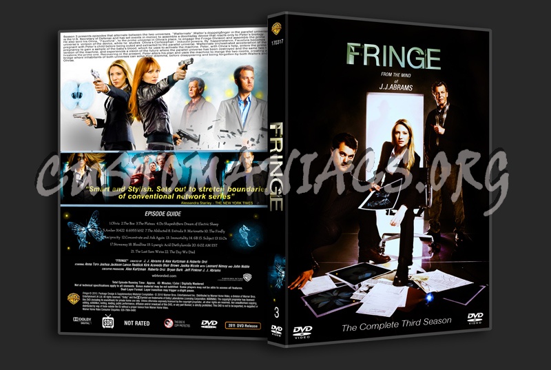 Fringe Season 3 dvd cover