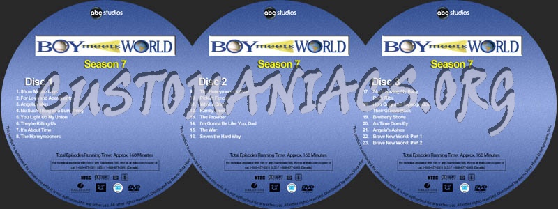 Boy Meets World: Season 7 dvd label