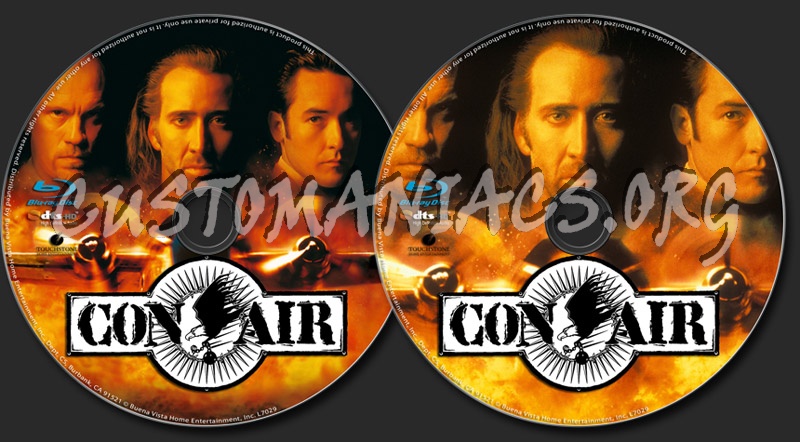 Con Air blu-ray label