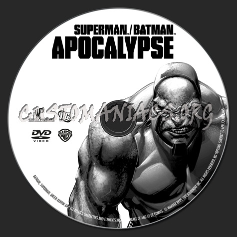 Superman/Batman Apocalypse dvd label