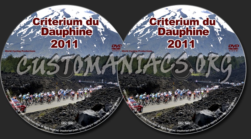 Criterium Du Dauphine 2011 dvd label