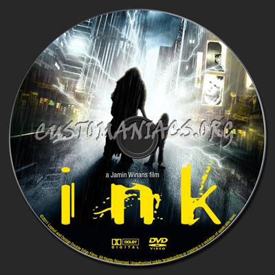 Ink dvd label