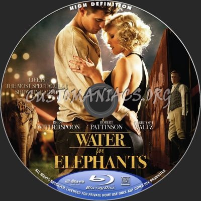 Water For Elephants blu-ray label