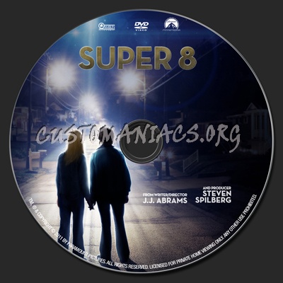 Super 8 dvd label