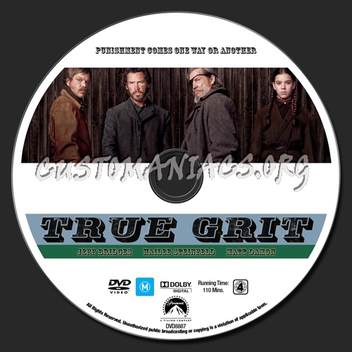 True Grit dvd label