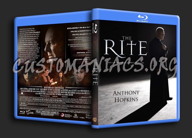 The Rite blu-ray cover