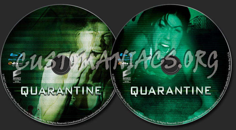 Quarantine blu-ray label