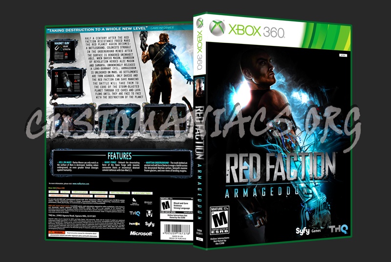 Red Faction: Armageddon dvd cover