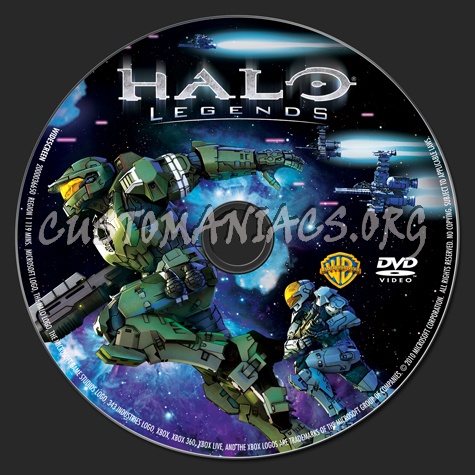 Halo Legends dvd label