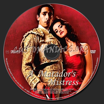 A Matador's Mistress dvd label