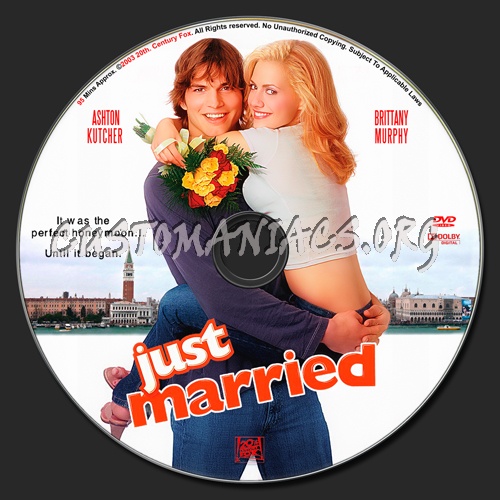 Just Married dvd label