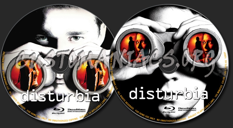 Disturbia blu-ray label