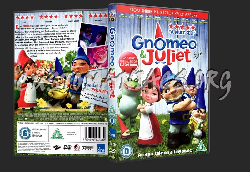 Gnomeo & Juliet dvd cover