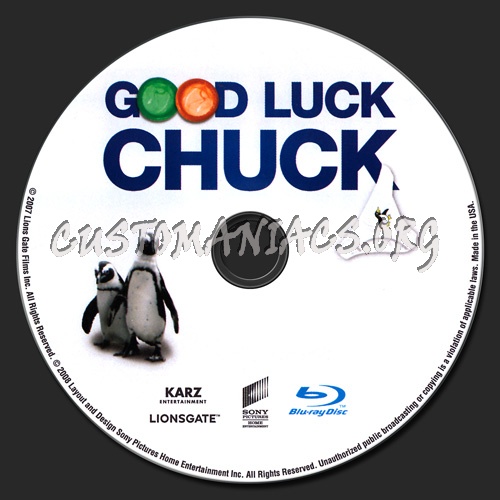 Good Luck Chuck blu-ray label